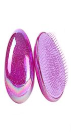 Egg Shape Glitter Hair brushes Anti Static Styling Tools Hair Comb Hairdressing Detangling Brushes Hair Care Tools9551124