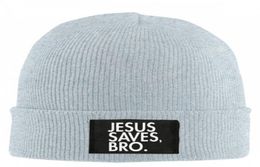 winter Hat Cap Jesus Save Bro Beanie wool knitted men women Caps hats Skullies warm Beanies Unisex 7705150