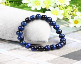 New Mix 5 Design Tiger Eye Stone Bracelet Whole 10pcs 8mm Natural Stone Beads Buddhist Beaded Bracelets Gift Drop 6102996