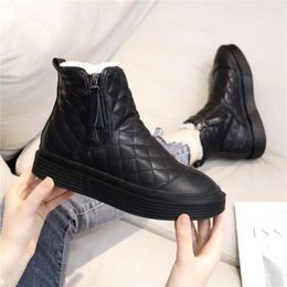 Boots Winter Cotton Shoes Women's Velvet Thickened Real Soft Leather Waterproof Non-slip Warm Large Snow