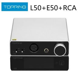 Earphones Topping E50 Mqa Dac Decoder + Topping L50 Nfca Headphone Amplifier Amp + Rca Cable