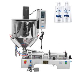 Semi-automatic Stainless steel Double Heads Liquid Shampoo Filler Paste Filling Machine With Rotary Valve Range 10-5000ml