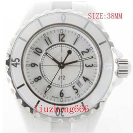 Full Ceramic Quality Sapphire Crystal Wristwatches Quartz Movement Women's Watch Black Bezel Fashion Ladies 12 Big Lady Watch2774