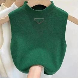 T-Shirt NEW Summer Short Designer 2023 Clothe Womens Knit Sexy Base Shirt Light Thin Letter Embroidery for Womans Vest Top Waistcoat Jumpe