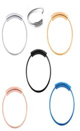 Septum Ring316L Steel Seamless Continuous Nose Hoop Rings Lip Ear Piercing 6 Colors 22 Gauge 06mm 6810mm 100pcs mix4014639