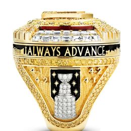 Stones With Side Stones 2022 2023 Golden Knights Stanley Cup Team Champions Championship Ring Wooden Display Box Souvenir Men Fan Gift Dr