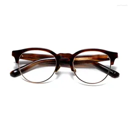 Sunglasses Frames Business Eyebrows Acetic Fiber Half-frame Glasses High-quality Retro Myopia Frame