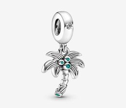 100 925 Sterling Silver Palm Tree Coconuts Dangle Charm Fit Original European Charms Bracelet Fashion Wedding Egagement Jewelry2836309