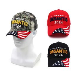 Other Event & Party Supplies Desantis 2024 New Hats Party Supplies Camouflage Red Black Baseball Caps Wholesale Ss0416 Drop Delivery H Ottlr