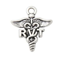 Online Whole DIY Fashion Alloy Medical Symbol RVT Charms For Nurse Doctor Jewellery Making 1923mm AAC19796070015