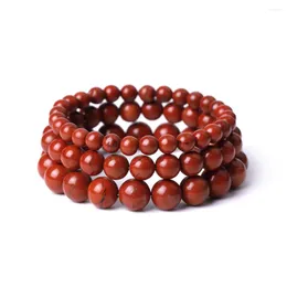 Strand 10pcs Natural 6mm 8mm 10mm Red Stone Bead Bracelet Yoga Healing Lover Couple Friend Buddha Bracelets