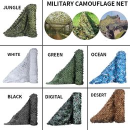 Shelters Military Camouflage Net Hunting Camouflage Net Garden Gazebo Car Awning White Green Black Jungle Desert Colour Camo Net