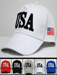 Breathable Adjustable Caps Trump USA 45 Numbers Baseball Hat Hip Hop For Spring And Summer Peaked Cap Red B R9166091