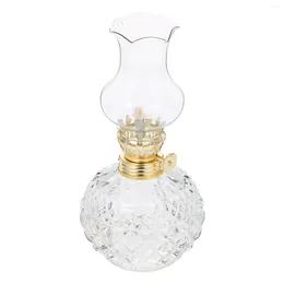 Portable Lanterns Camping Decor Crystal Kerosene Lamp Glass Lantern Retro Indoor For Supply Burning Oil Vintage