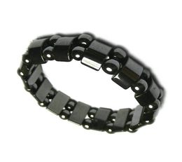 Mens Healing Black Magnetic Hematite stone Beads Bracelets Fashion Black Magnetic Hematite Beads Bracelet Jewelry2716007
