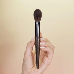 Makeup Brushes Qiaolianggong Professional Manual Brush Goat Hair Powder Blusher High Gloss Black Persimmon Handle