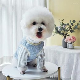 Dog Apparel Warm Soft Sweater For Small Medium Cute Puppy Kitten Clothes Winter Colorful Fleece Lined Vest