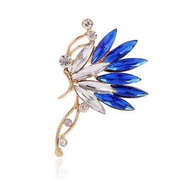 Crystal S925 silver ear cuff earrings Korean butterfly ear clips earring for women girl love ear cuffs earhook jewelry1610395