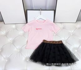 High set girls039 Pullover skirt round neck short sleeve mesh skirt comfortable breathable fashionable lively lovely twopie7539075