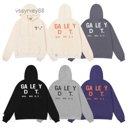 Mens Gall Streetwear Hoodies Sweater Fashion Multicolor Basic Double Cotton Womens Loose Long Sleeve Printed Tops Designer American High-quality Hoodie 2AI1