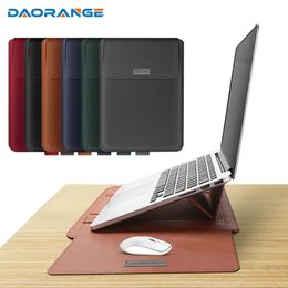 Laptop Sleeve Bag with Stand for Air Pro for Notebook 11" 12" 13" 14" 15" Cover Dell Laptop Case 231226