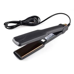Straighteners Kemei Km329 Professional Hair Straightener Flat Iron Styling Tools Temperature Control Fashion Style for Shop Home