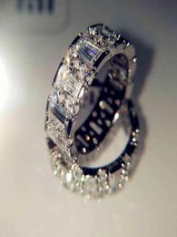 18K White Natural 5 Carats Moissanite Jewellery Gemstone Bizuteria Solid 18 K Gold Anillos De Ring for Women Men Accessories9352328