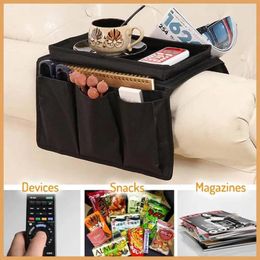 Accessories Packaging Organizers Bins Storage Boxes Couch Chair Organizer Foldable Sofa Arm Rest Organiser Remote Control Table Tray Holder#0318g30