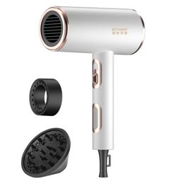 Dryers Hair Dryer Professional 2200W Home Appliance BluRay Negative Ion High Power Antistatic Cold Salon Blow Drier 220V 230602