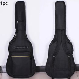 Cases Guitar Back Bag Full Size Thicken Travel Carry Case Zipper Cover Oxford Cloth Soft Interior Padded Protective Reinforced Pockets