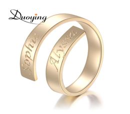 Custom Name Ring Personalized Letter Ring Gold Dainty Initial Wrap Gepersonaliseerde Ring Gift for Her Etsy Supplier7025730