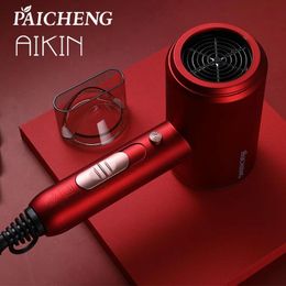Dryers AIKIN Paicheng Mini Hair Dryer For Family 1800W Blue Light Quick Dry Hair Blow Dryer White/Red/Green Colour 220V 50Hz
