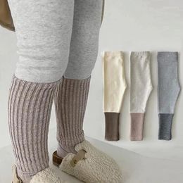 Trousers Korean Spring Autumn Winter Boy Girl Children Leggings Baby Cotton Splicing Casual Pants Fashion Infant Trouser Kids Clothes