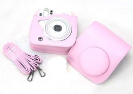 Leather Camera Case Bag For Fuji Fujifilm Instax Mini 25 Mini 25s pink3391330