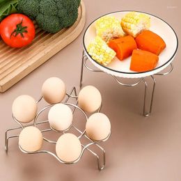 Double Boilers 304 Stainless Steel Steamer Rack Multifunction Pot Steaming Tray Dumplings Eggs Grill Stand Kitchen Tableware Cooking