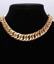 Delysia King Thick Chain Necklace Punk Gold Plated Alloy Women039s Neck7198152