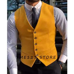Men's Serge Casual Vest Suit Jackets Elegant Suits for Men Wang Formal Man Ambo Gothic Chaleco Male Vests Waistcoat Gilet Mens