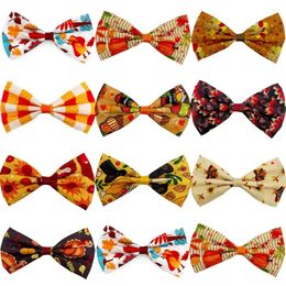 Dog Apparel 50pcs Collar Charms With Pumpkin Patterns Pet Supplies Sliding Bow Tie Accessories Bows