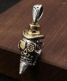 Pendant Necklaces NeoGothic Beard Skull Necklace Formen Punk Hip Hop Jewellery GiftPendant Elle223124456