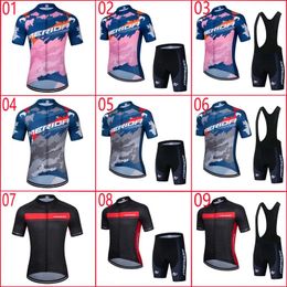 Conjuntos Pro Team MERIDA Ciclismo Jersey Set Mens Verão Manga Curta MTB Bicicleta Roupas Ropa Ciclismo Respirável Quickdry Ciclismo Esportes