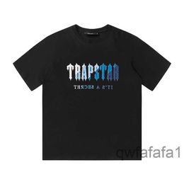 Mens T-shirts Clothing Trapstar t Shirt Set Embroidered Chenille Decoded Chort Ice Flavours and Womens Shorts Cotton Materialmy 3FSI