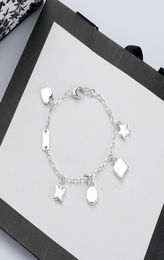 luxury High Quality Chain Silver Plate Bracelet Star Gift Butterfly Bracelet Top Chain Bracelet Fashion Jewellery Supply3454653