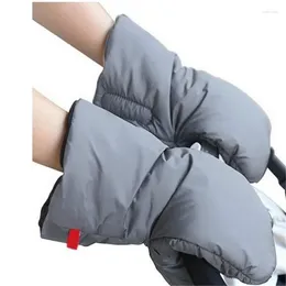 Stroller Parts Winter Pram Hand Muff Gloves Waterproof Baby Bike Handle Windproof Shopping Cart Warmer Soft Accessory