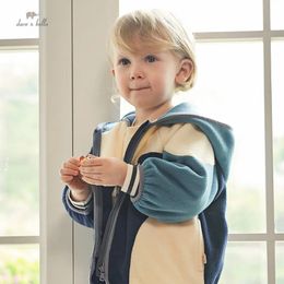 Dave Bella 어린이 소년의 소녀 가을 패션 캐주얼 후드가있는 재킷 오버 코트 탑 야외 스포츠 DB3236504 231225