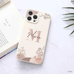 Cell Phone Cases Custom Simple Style Flower Phone Case For 15 14 13 12 11 Pro Max X XR XS 7 8 Plus Mini Personalised Silicone Soft Cover
