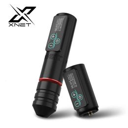 XNET Vane Wireless Tattoo Pen Machine Powerful Brushless Motor with Touch Screen Battery Capacity 2400mAh for Tattoo Artists 231225