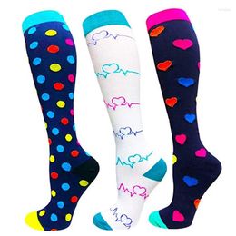 Men's Socks Size S-XXL Calf Compression Stockings Fit Edoema Diabetes Varicose Veins Circulation Running Men Women