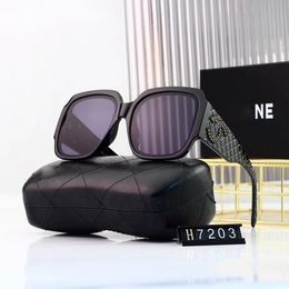 Designer-Sonnenbrillen für Damen, Luxus-Brillen, beliebte Buchstaben-Brillen, modische Metall-Sonnenbrillen mit Box, 6 Farben