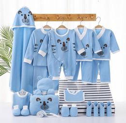 Clothing Sets 1821pcs Born Baby Unisex Clothes Animal Print Shirt And Pants Boys Girls 06M Cotton Long Sleeve Rompers Outfits No4755803