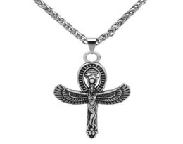 Pendant Necklaces Vintage Ancient Egyptian Wing Goddess Eye Of Horus Ankh Unisex Trend Amulet4717971